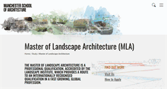 Desktop Screenshot of landscape.mmu.ac.uk