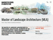 Tablet Screenshot of landscape.mmu.ac.uk